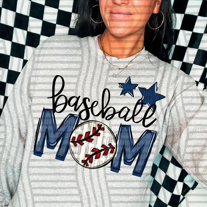 Sports Mom Baseball DTF Print