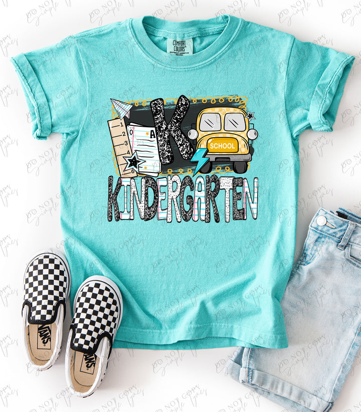 Back To School Bus Grade Levels DTF Print