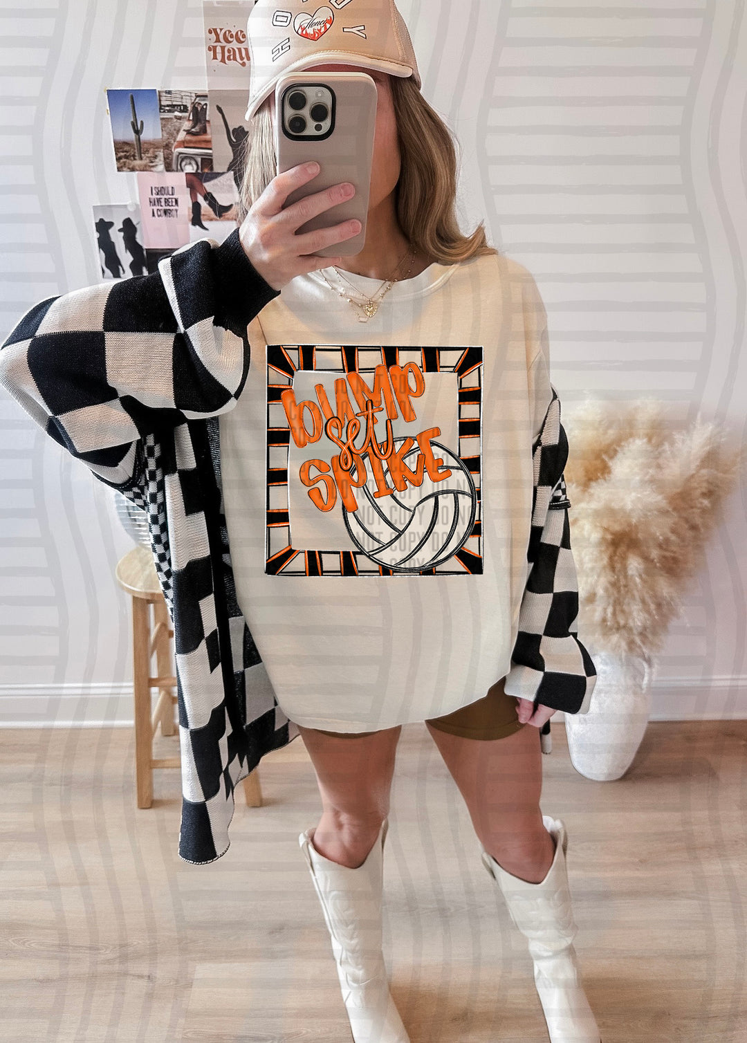 Bump Set Spike Volleyball DTF Print