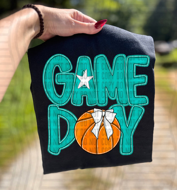 Game Day Basketball DTF Print