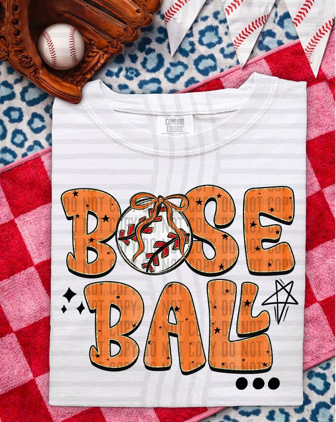 Baseball Retro DTF Print
