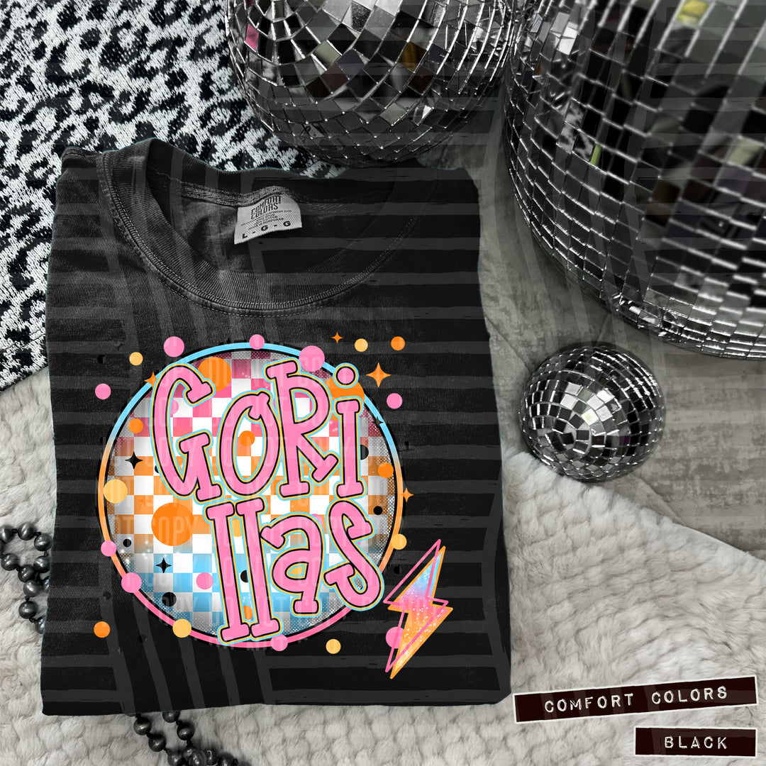 Neon Bright Circle DTF Print