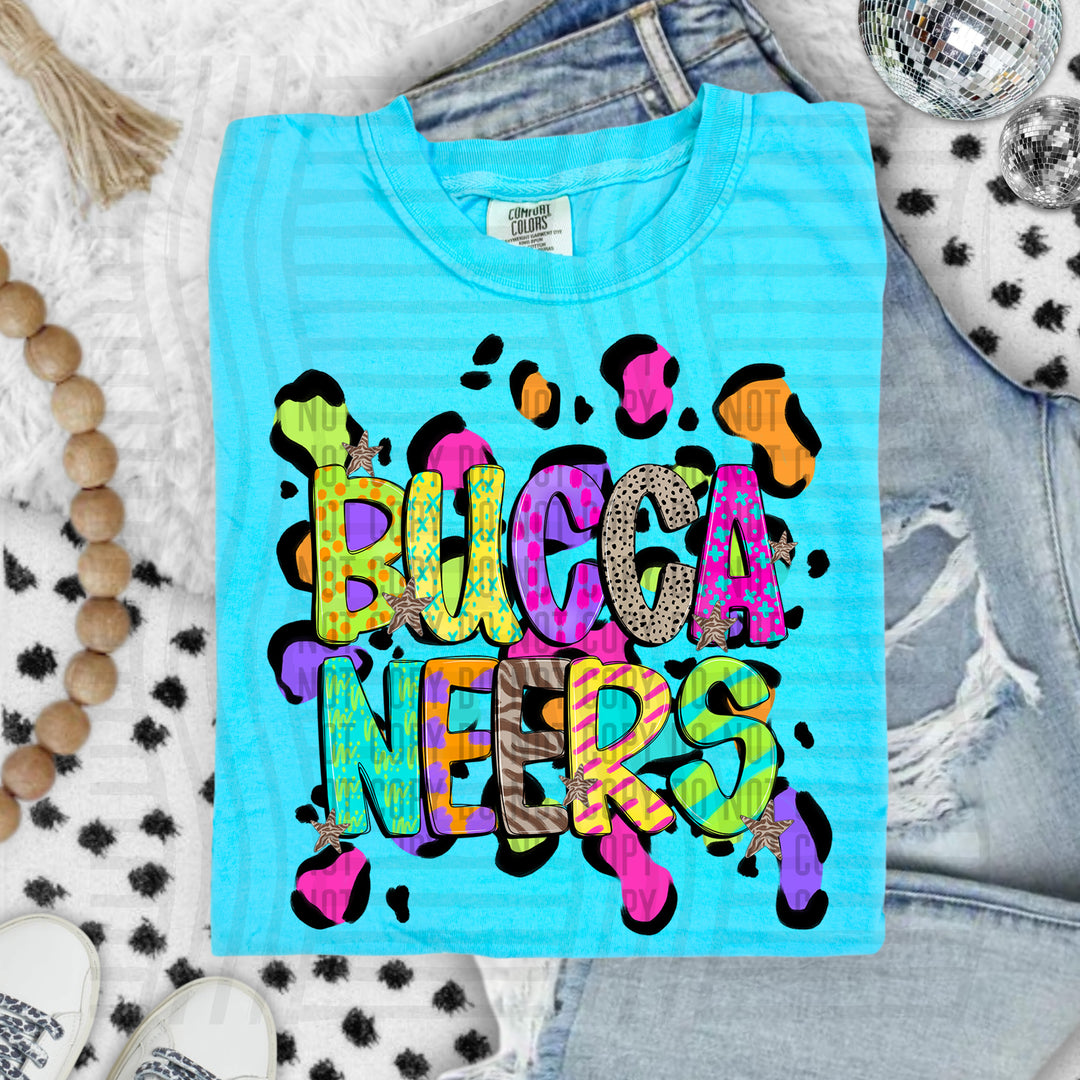 Funky Mix Up Leopard Spots DTF Print