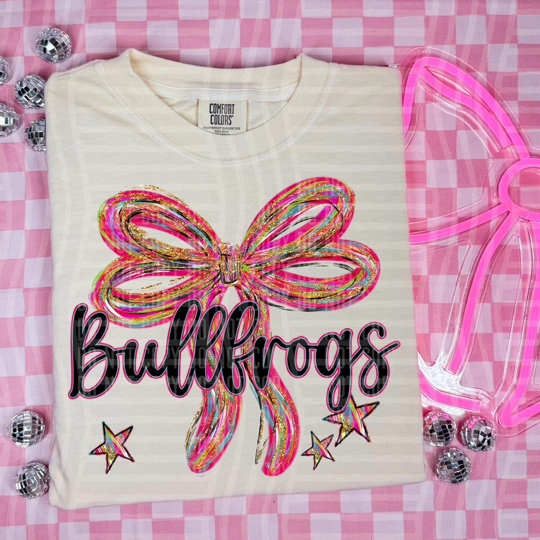 Whimsical Christmas Bows Mascots DTF Print