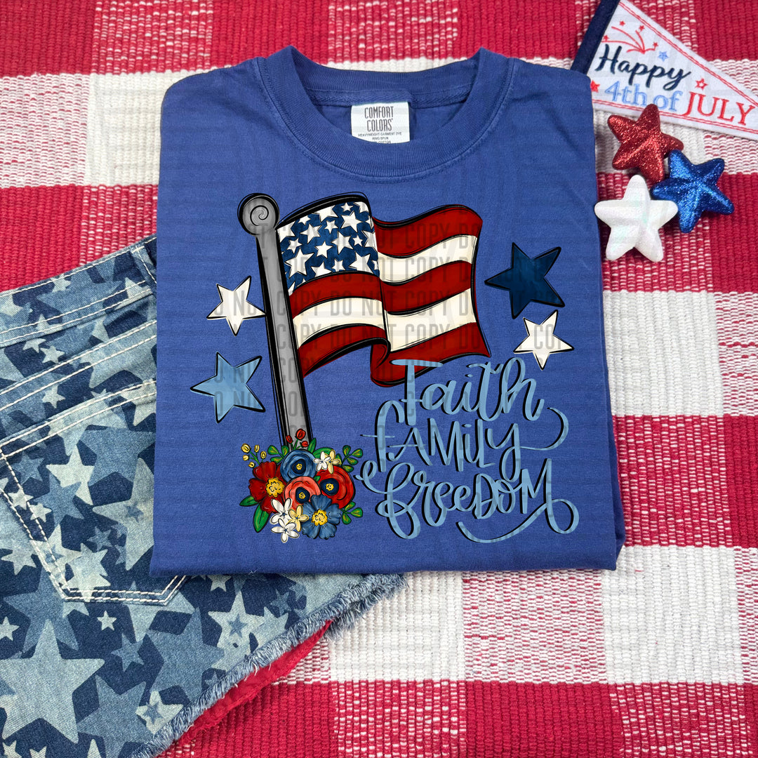 Faith Family Freedom DTF Print