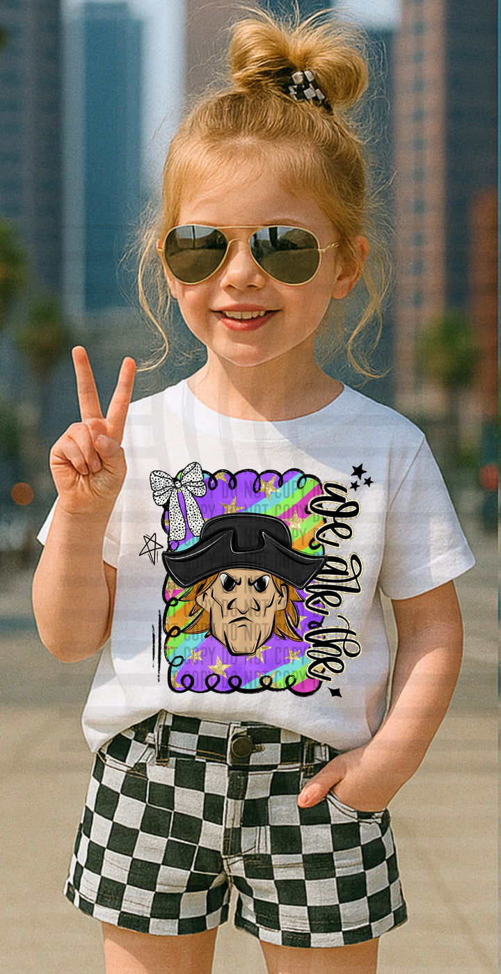 Preppy Swirl Mascot DTF Print