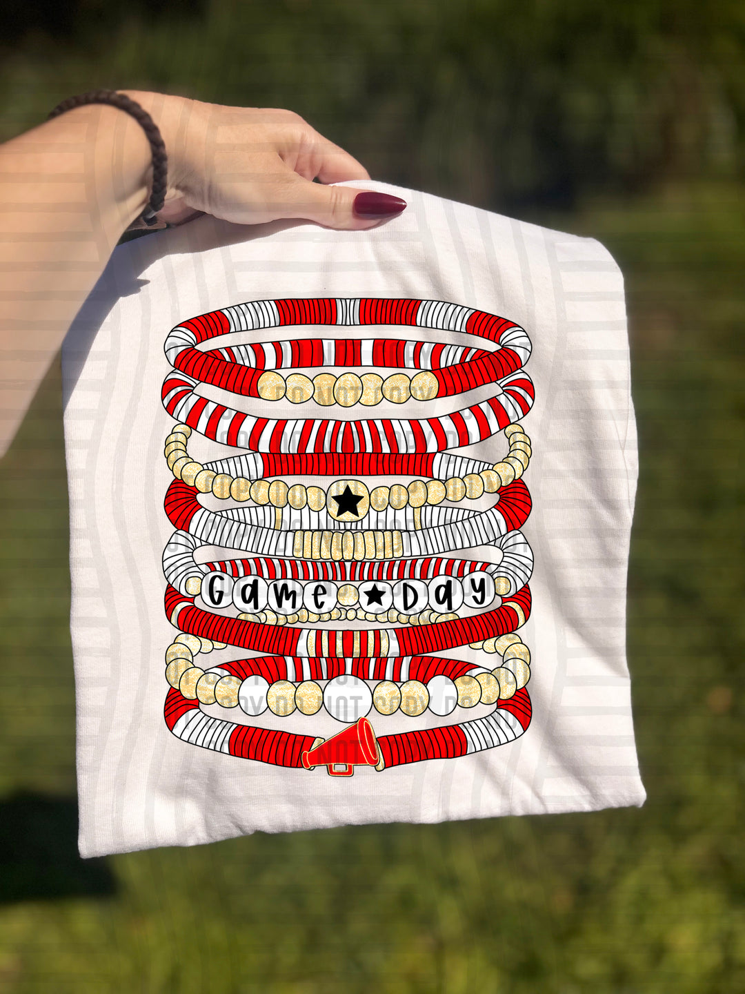 Megaphone Bracelets DTF Print