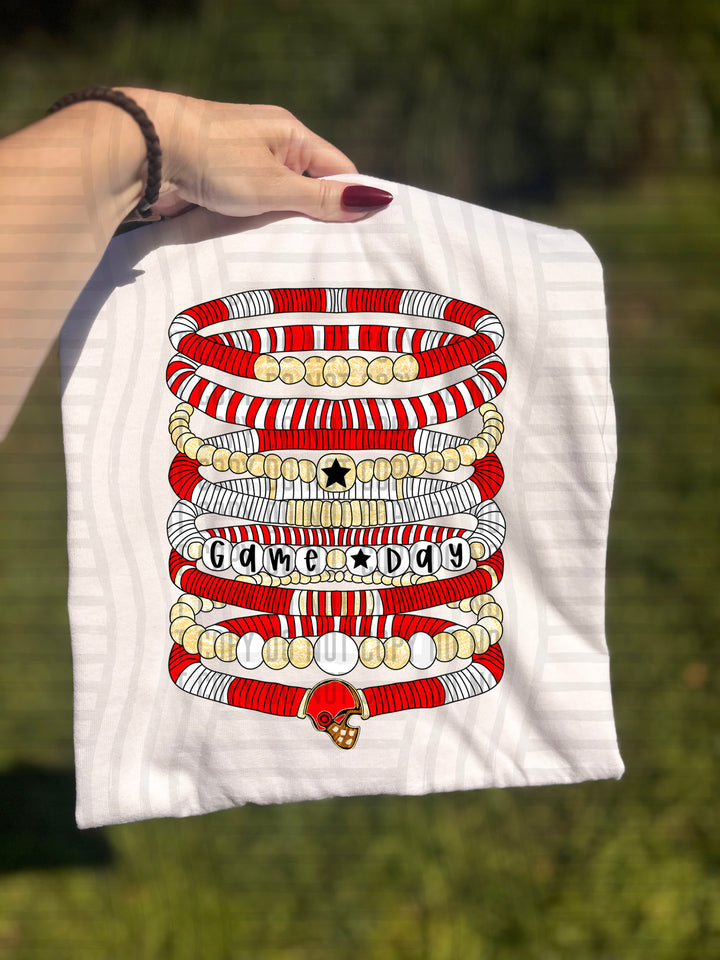 Football Helmet Bracelets DTF Print