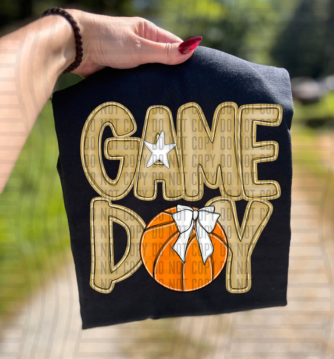 Game Day Basketball DTF Print