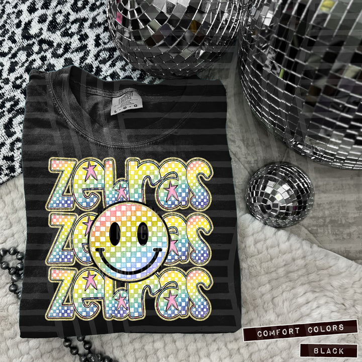 Rainbow Smiley Triple Stack DTF Print