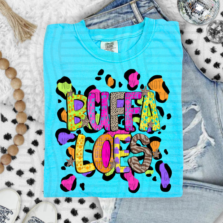 Funky Mix Up Leopard Spots DTF Print