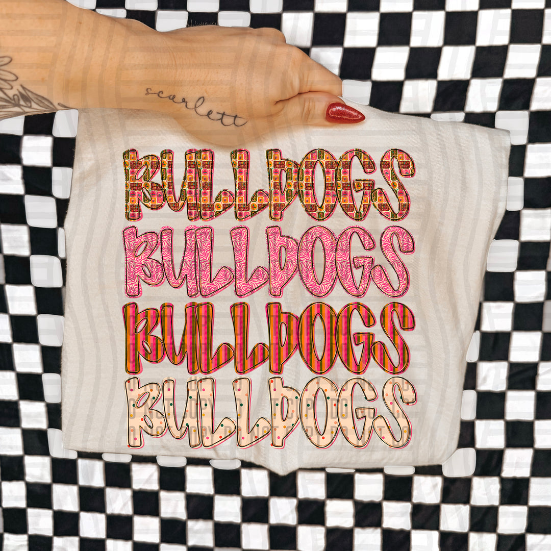 Holly Jolly Cheer Stacked DTF Print