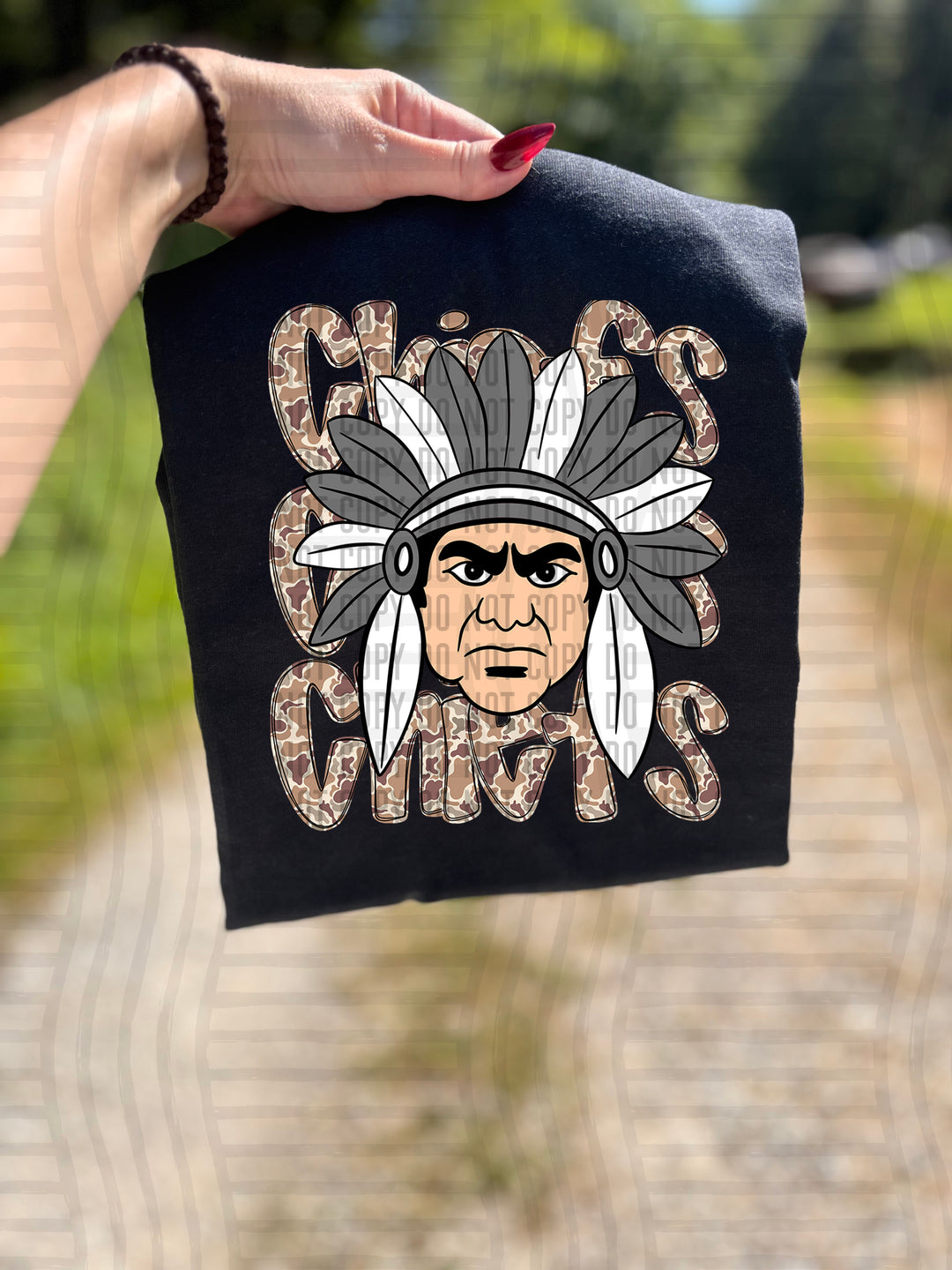 Camo Mascot Heads DTF Print