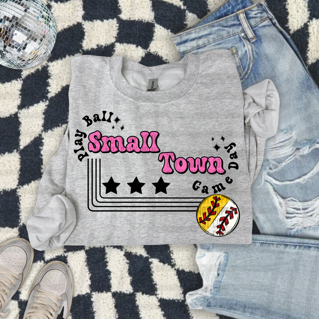 Small Town Softball/Baseball DTF Print