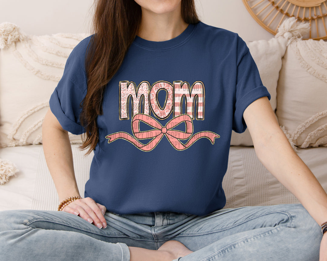 Apricot With Bow DTF Print