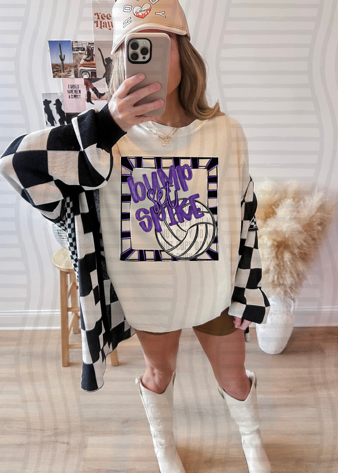 Bump Set Spike Volleyball DTF Print