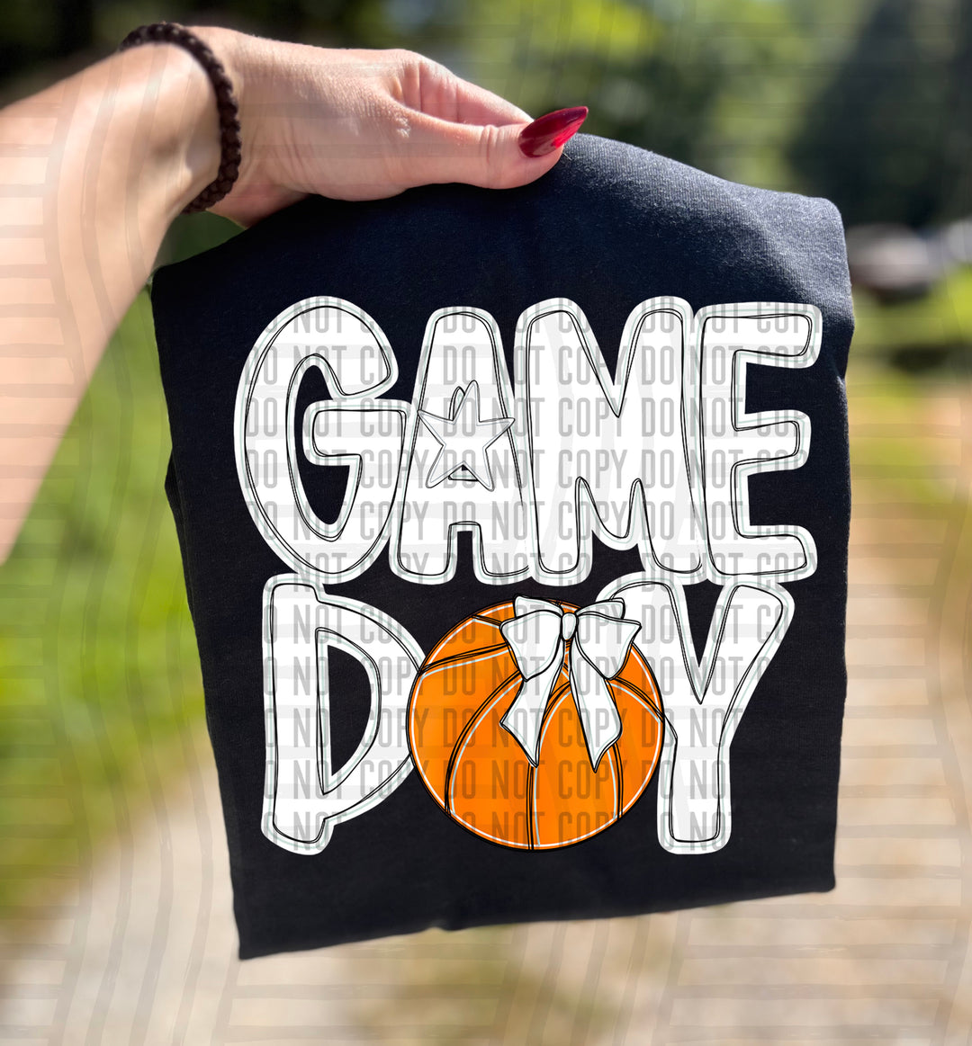 Game Day Basketball DTF Print