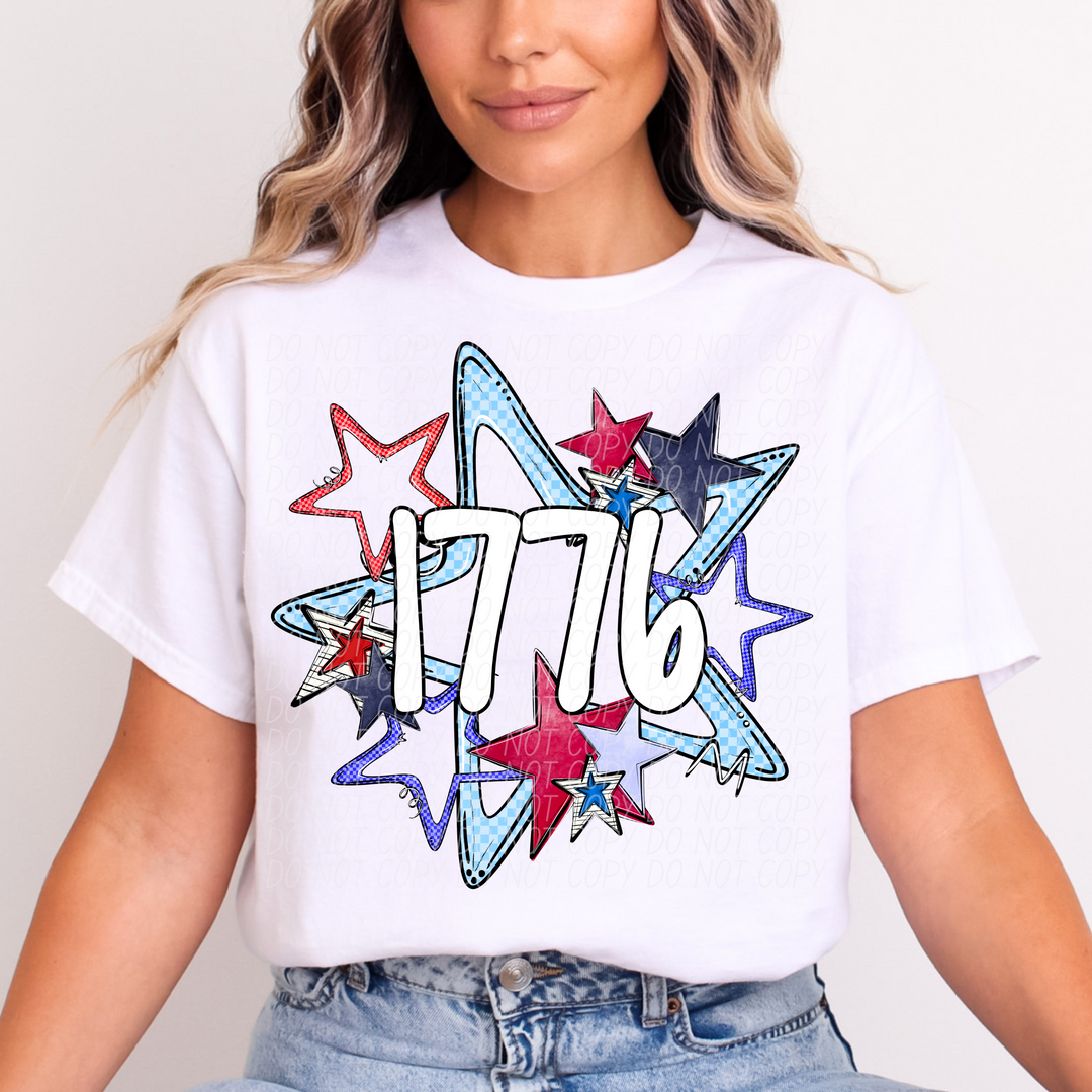 1776 DTF Print