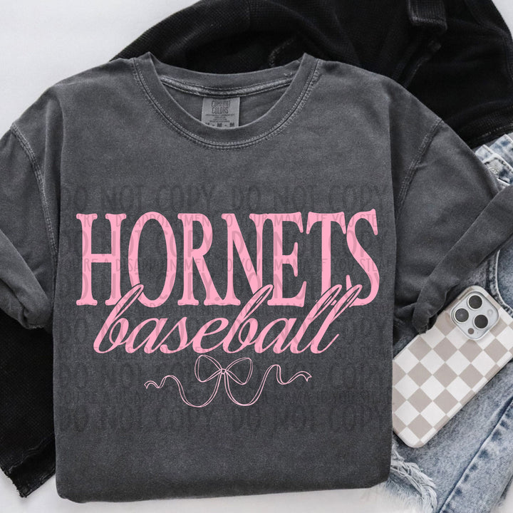 Pink Coquette Baseball Mascots DTF Print