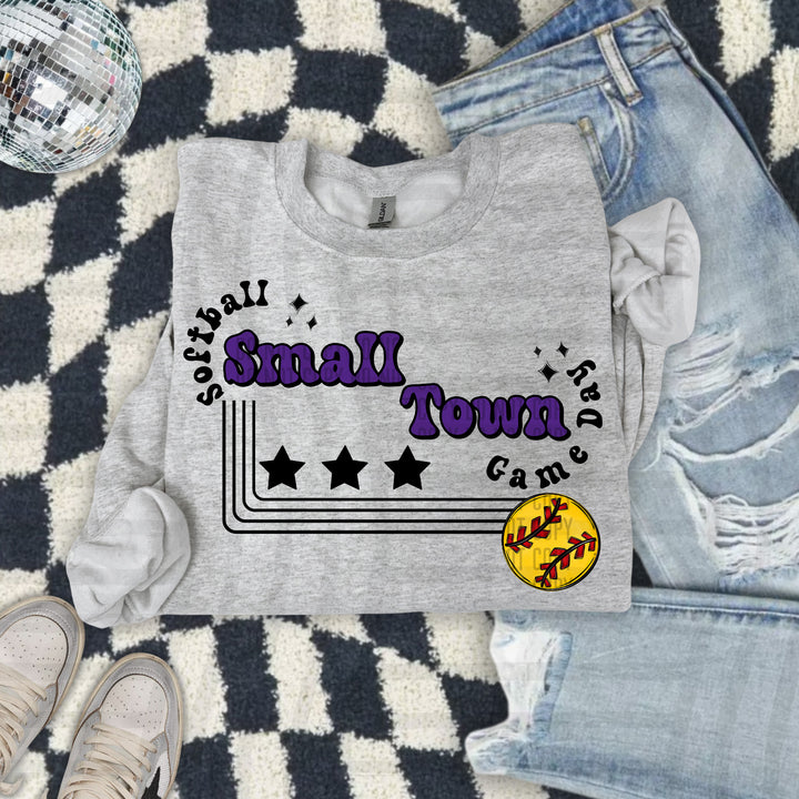 Small Town Softball DTF Print