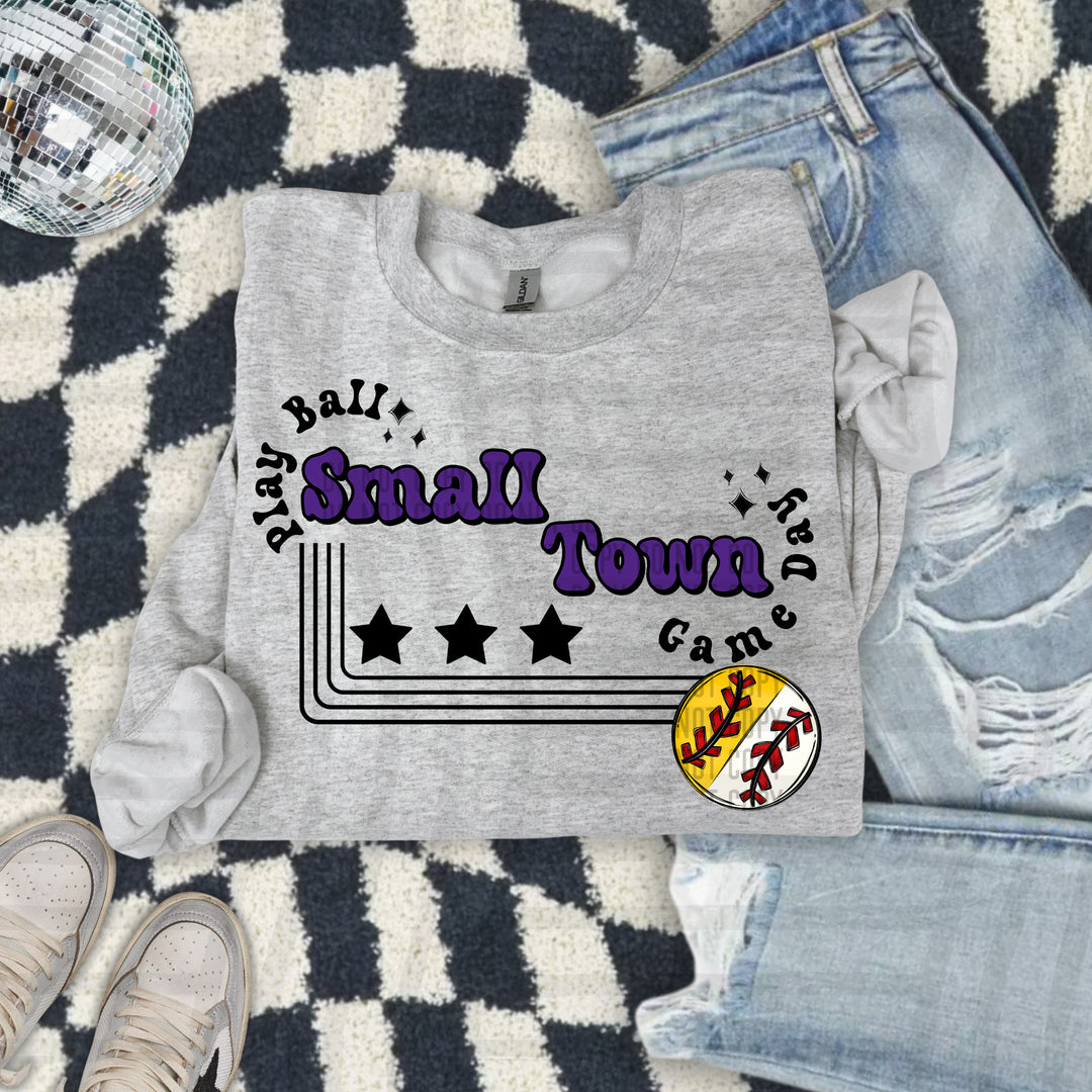 Small Town Softball/Baseball DTF Print
