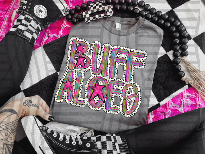 Brushstroke Dots DTF Print
