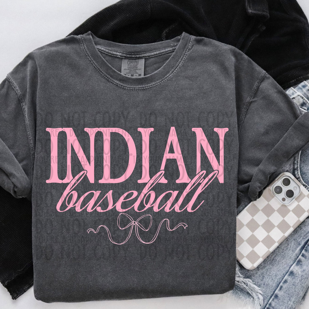 Pink Coquette Baseball Mascots DTF Print