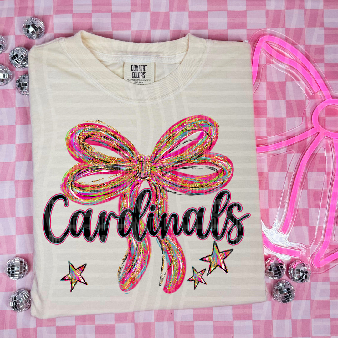 Whimsical Christmas Bows Mascots DTF Print