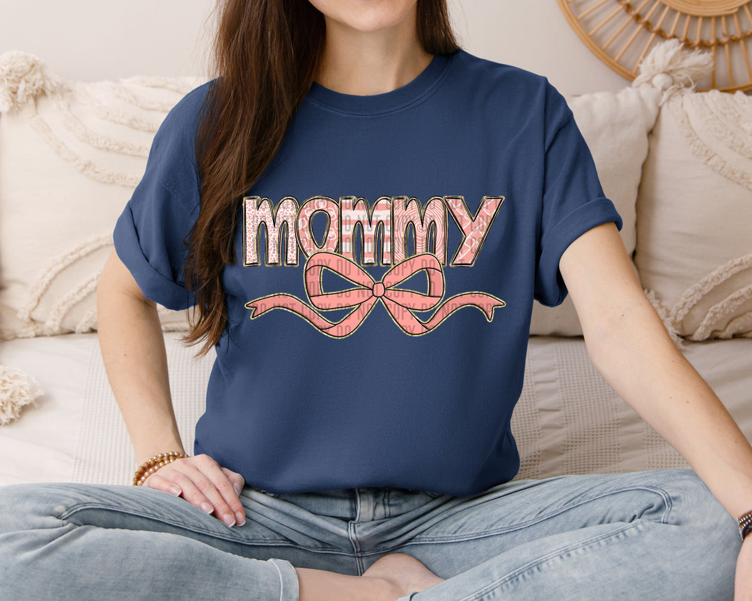 Apricot With Bow DTF Print