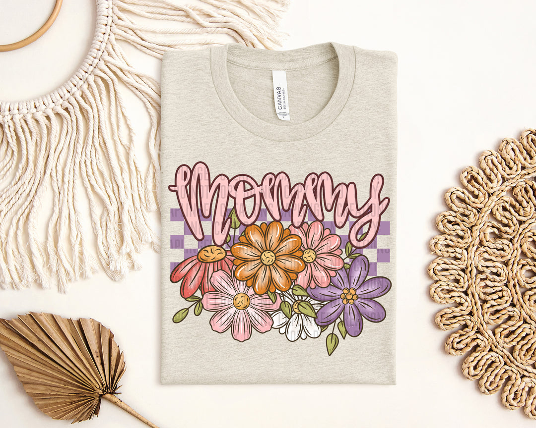 Floral Mothers Names DTF Print