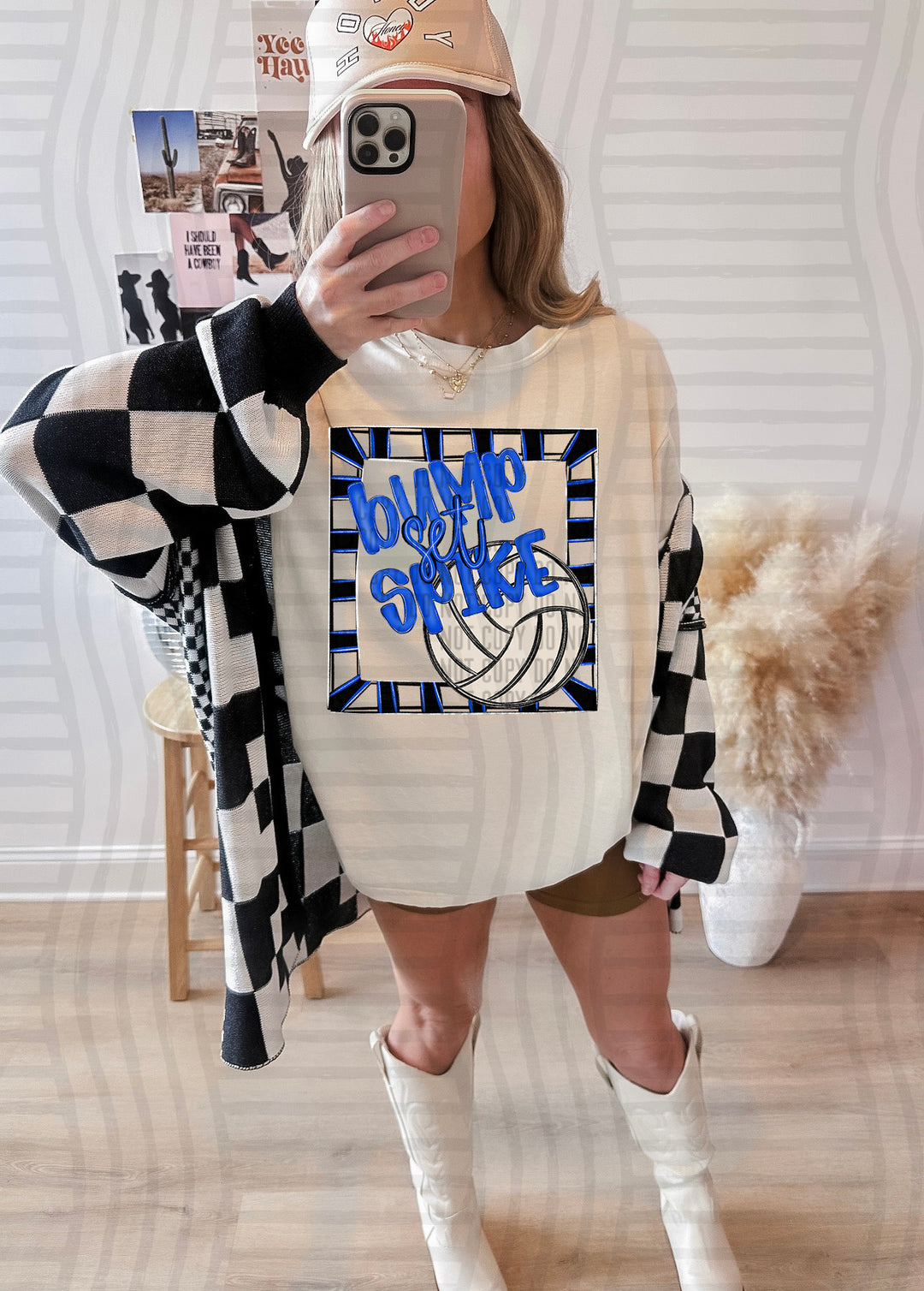 Bump Set Spike Volleyball DTF Print