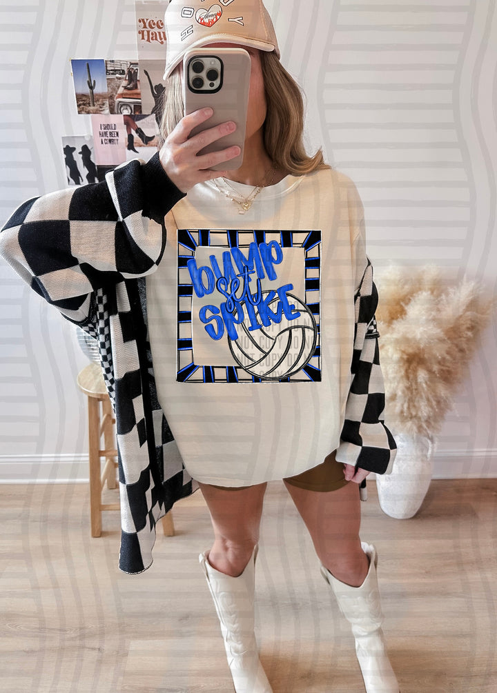 Bump Set Spike Volleyball DTF Print