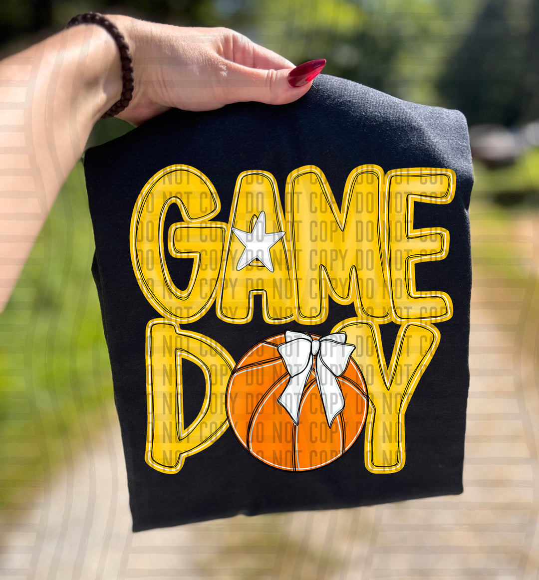 Game Day Basketball DTF Print