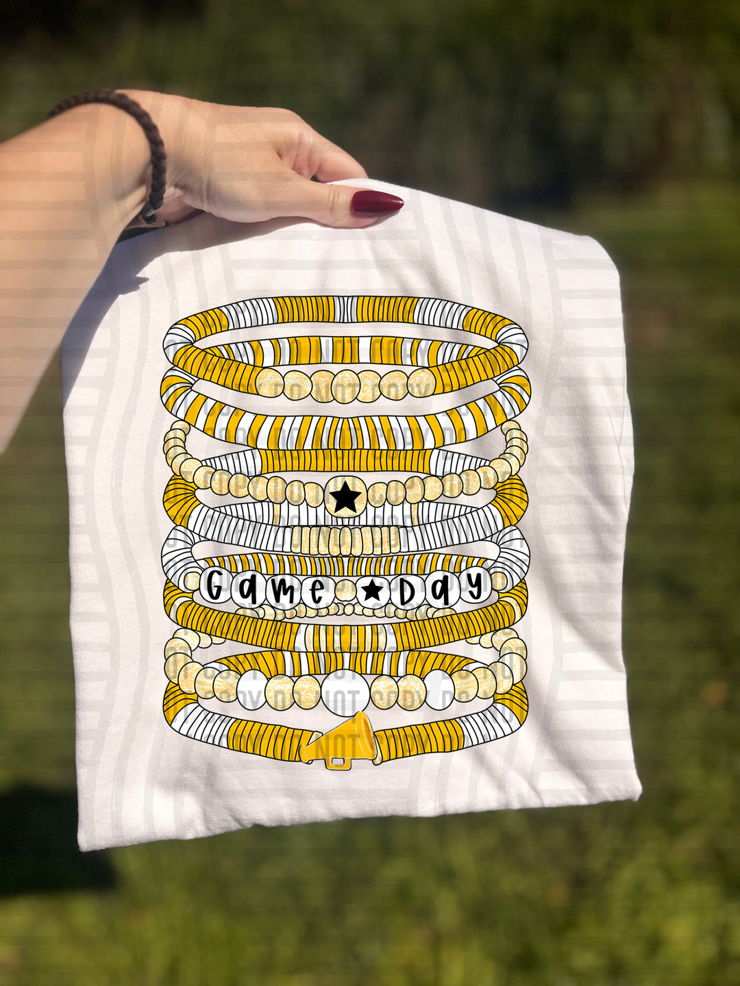 Megaphone Bracelets DTF Print