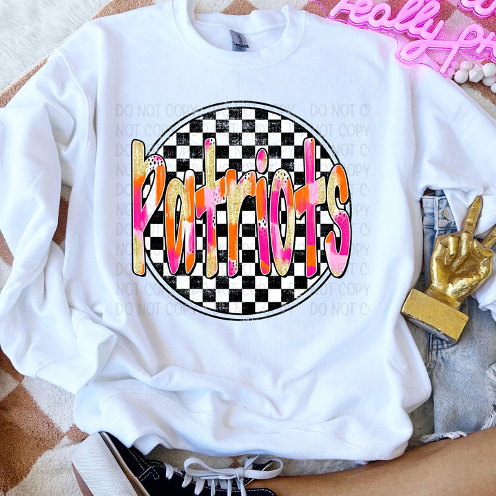 Preppy Checker Mascots DTF Print