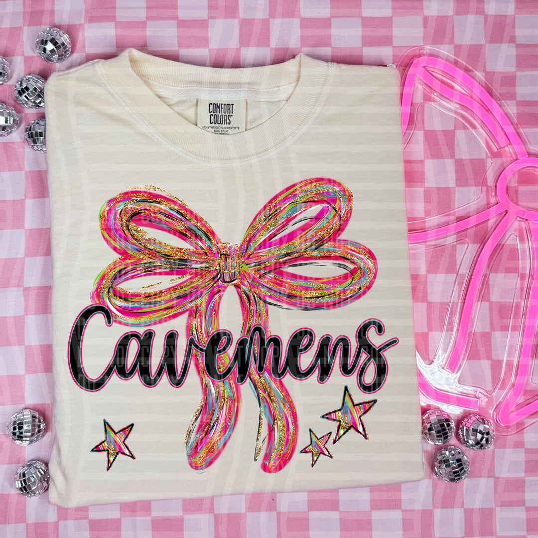 Whimsical Christmas Bows Mascots DTF Print