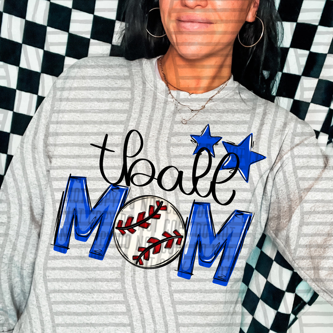 Sports Mom Tball DTF Print