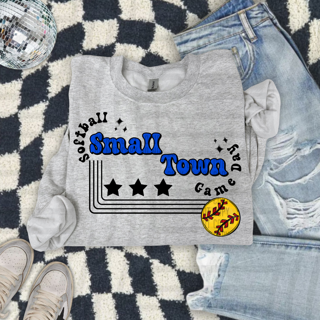Small Town Softball DTF Print