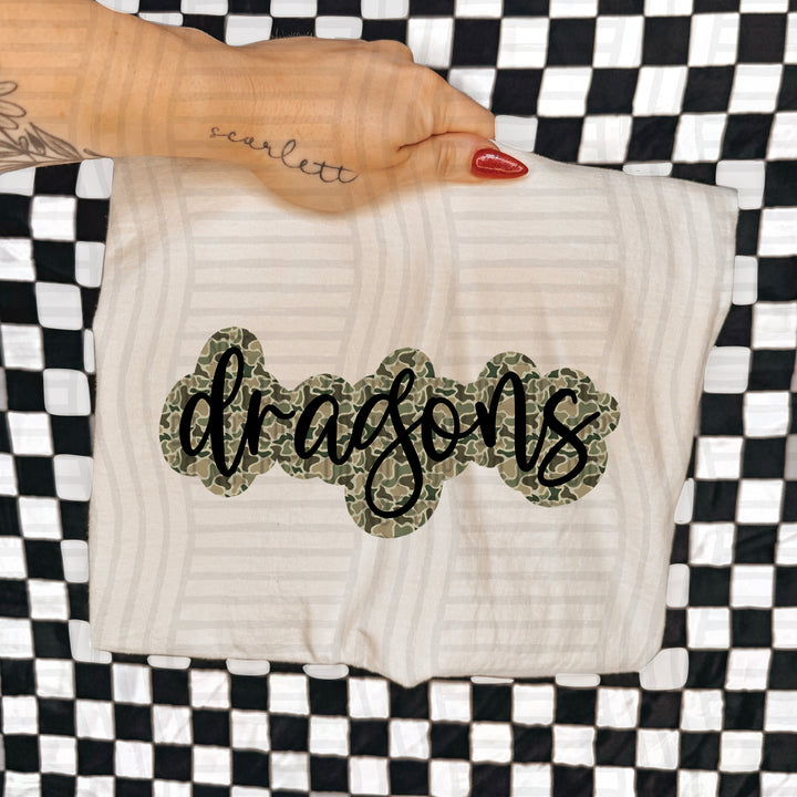 Camo Mascots DTF Print