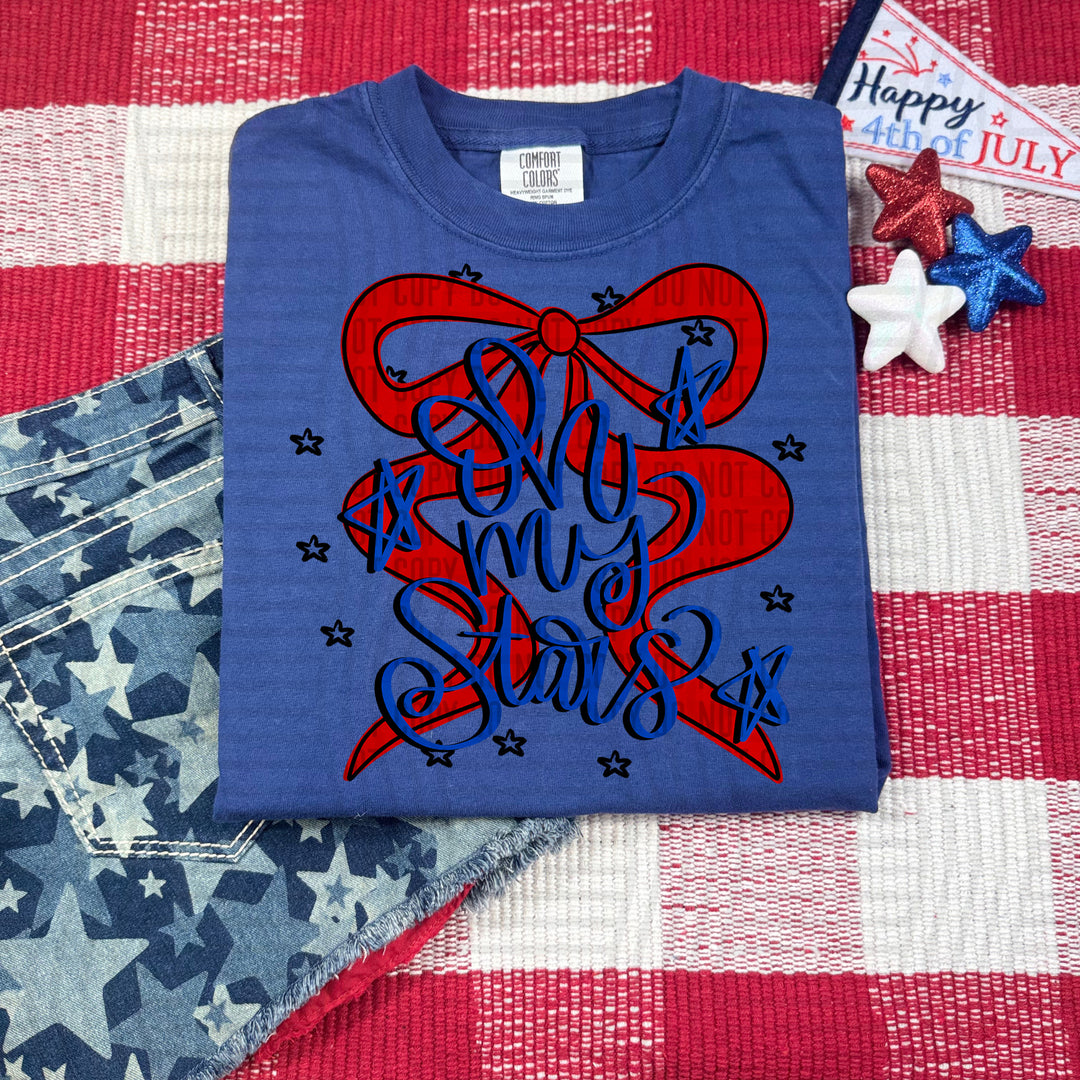 Oh My Stars Bow DTF Print