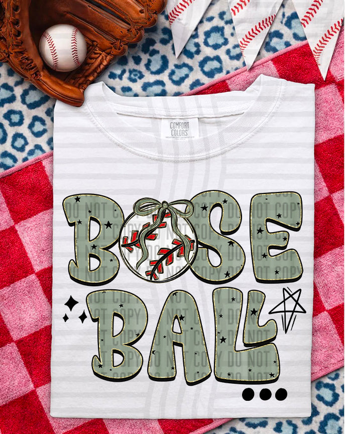 Baseball Retro DTF Print