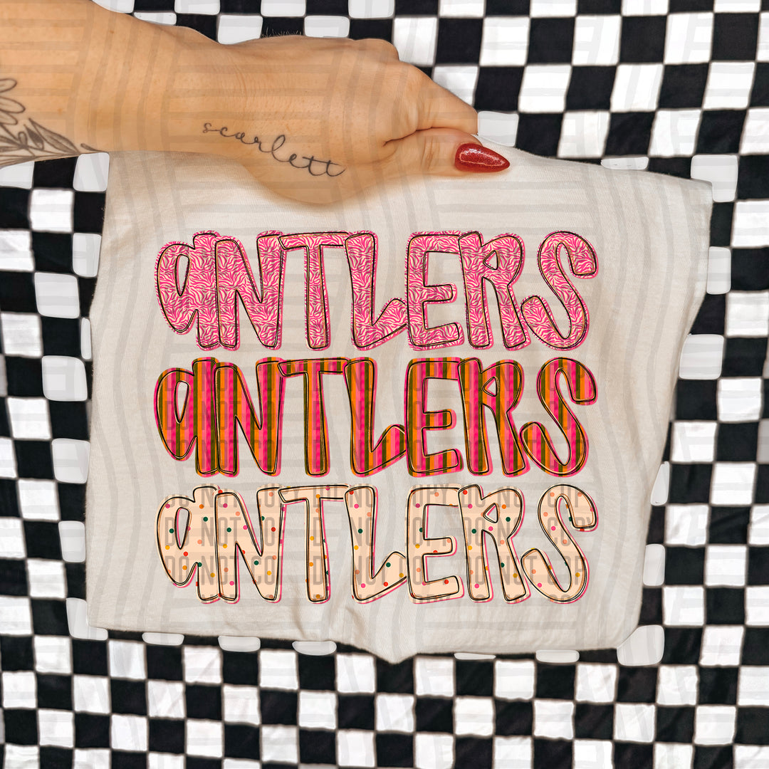 Holly Jolly Cheer Stacked DTF Print