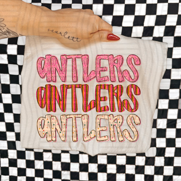 Holly Jolly Cheer Stacked DTF Print