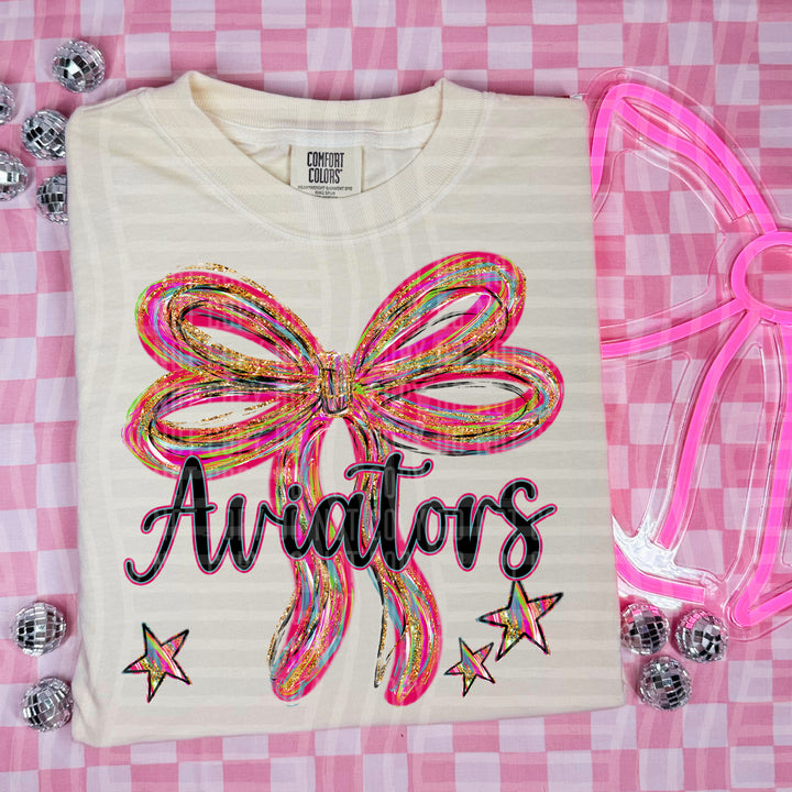 Whimsical Christmas Bows Mascots DTF Print