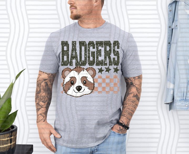 Camo Mascot Heads DTF Print