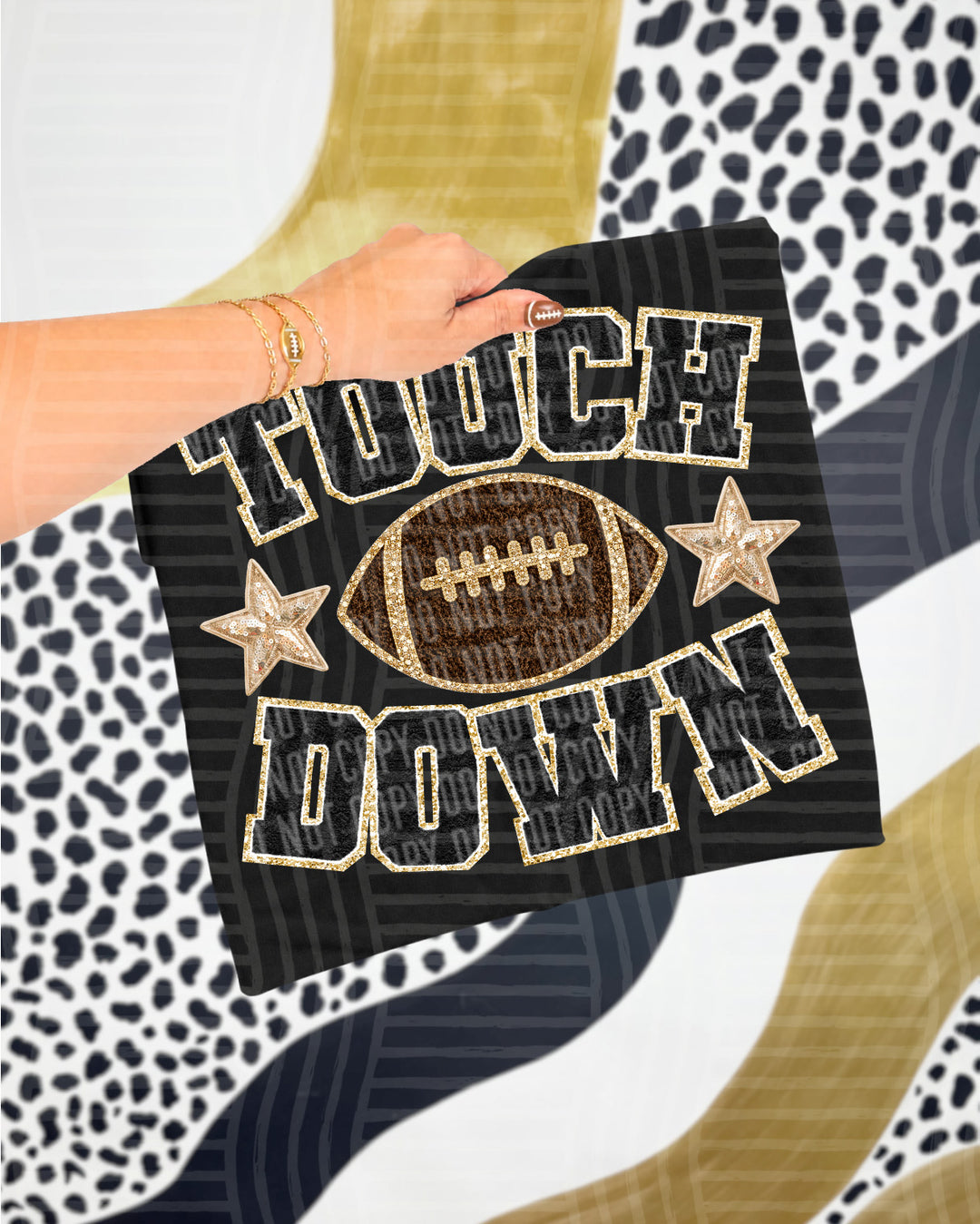 Touchdown Faux Chenille DTF Print