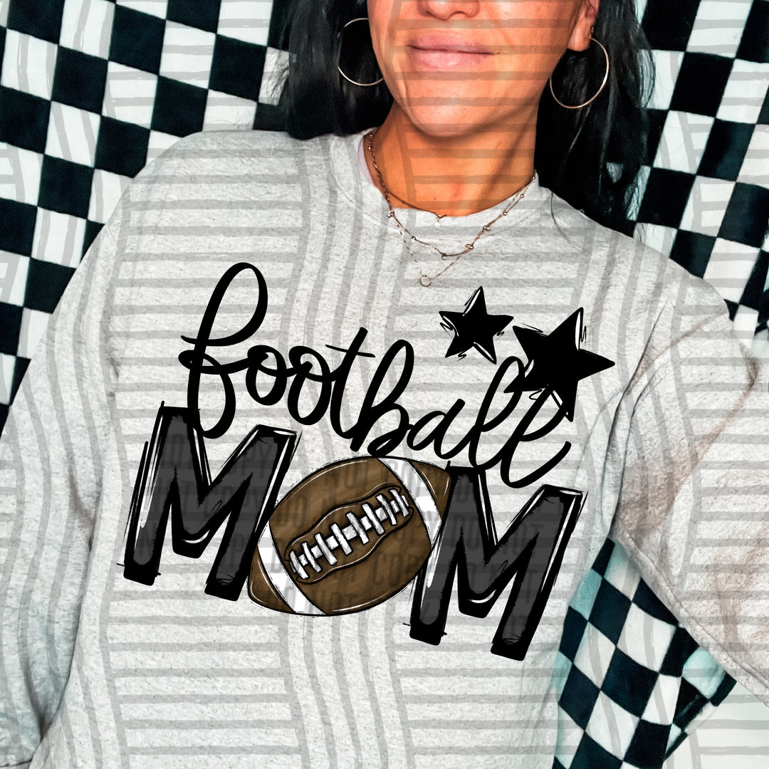 Sports Mom Football DTF Print