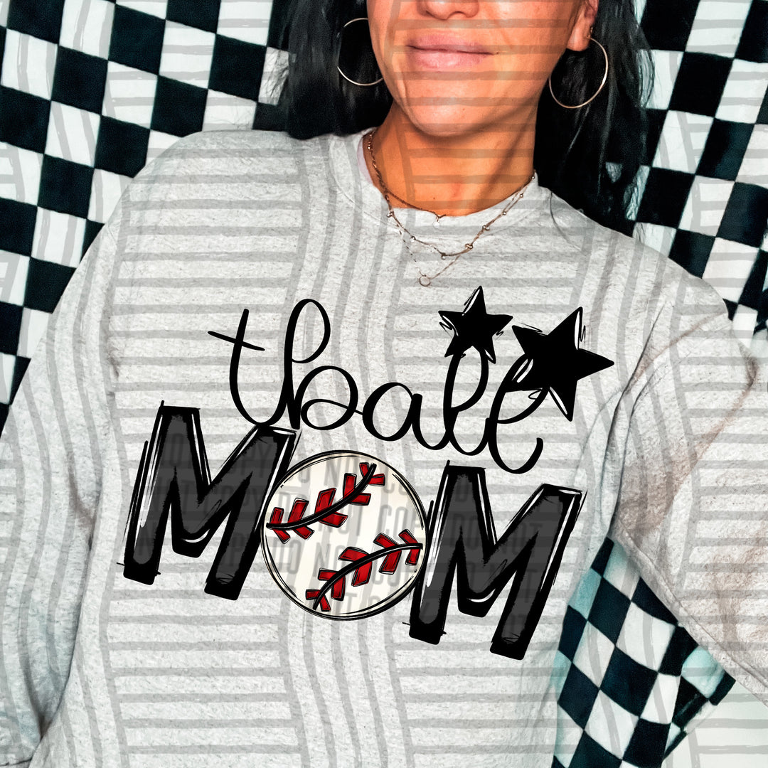 Sports Mom Tball DTF Print