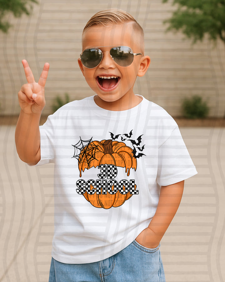 Pumpkin Checks Mascots DTF Print