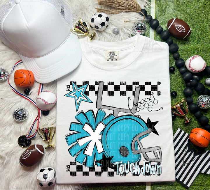 Helmet Pom Colors DTF Print